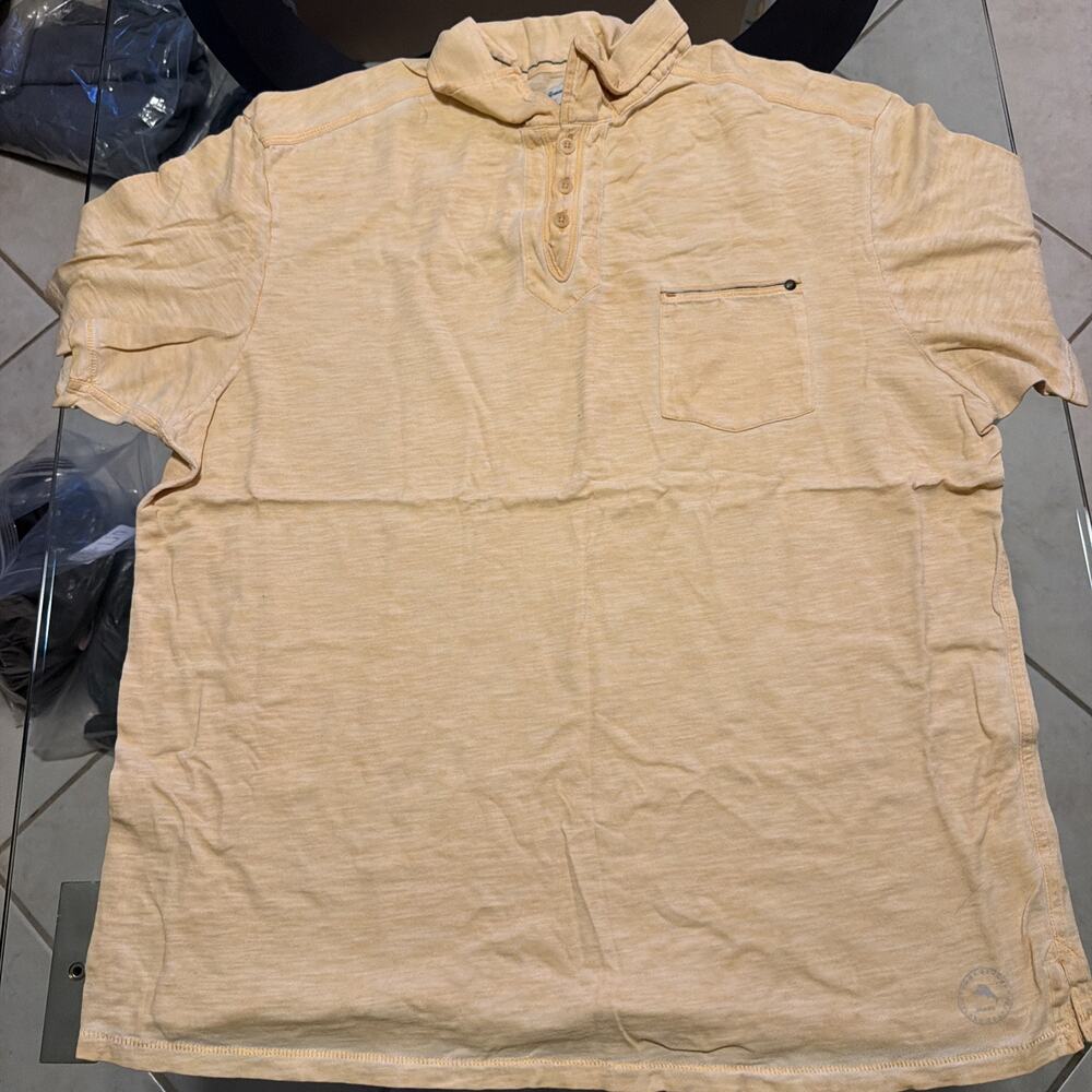 Tommy Bahama Yellow Polo Shirt Size Extra Large Men’s